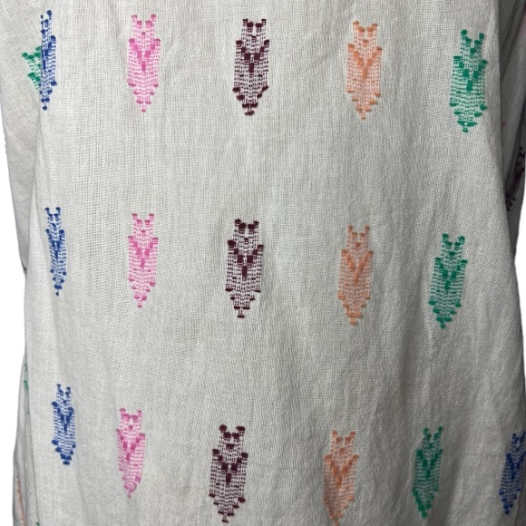 J. Crew Colorful Embroidered Tank Top size 6 - Picture 9 of 15